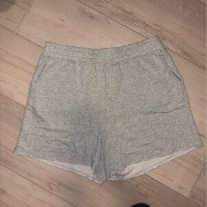 Grey American Eagle Cotton Blend Sweat Shorts